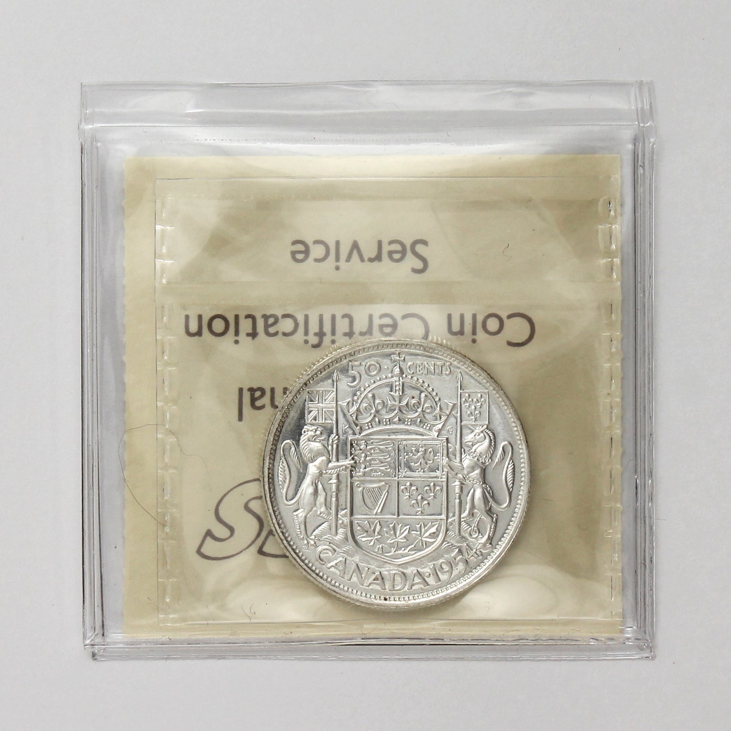 1954 Canada 50-cents ICCS Certified PL65