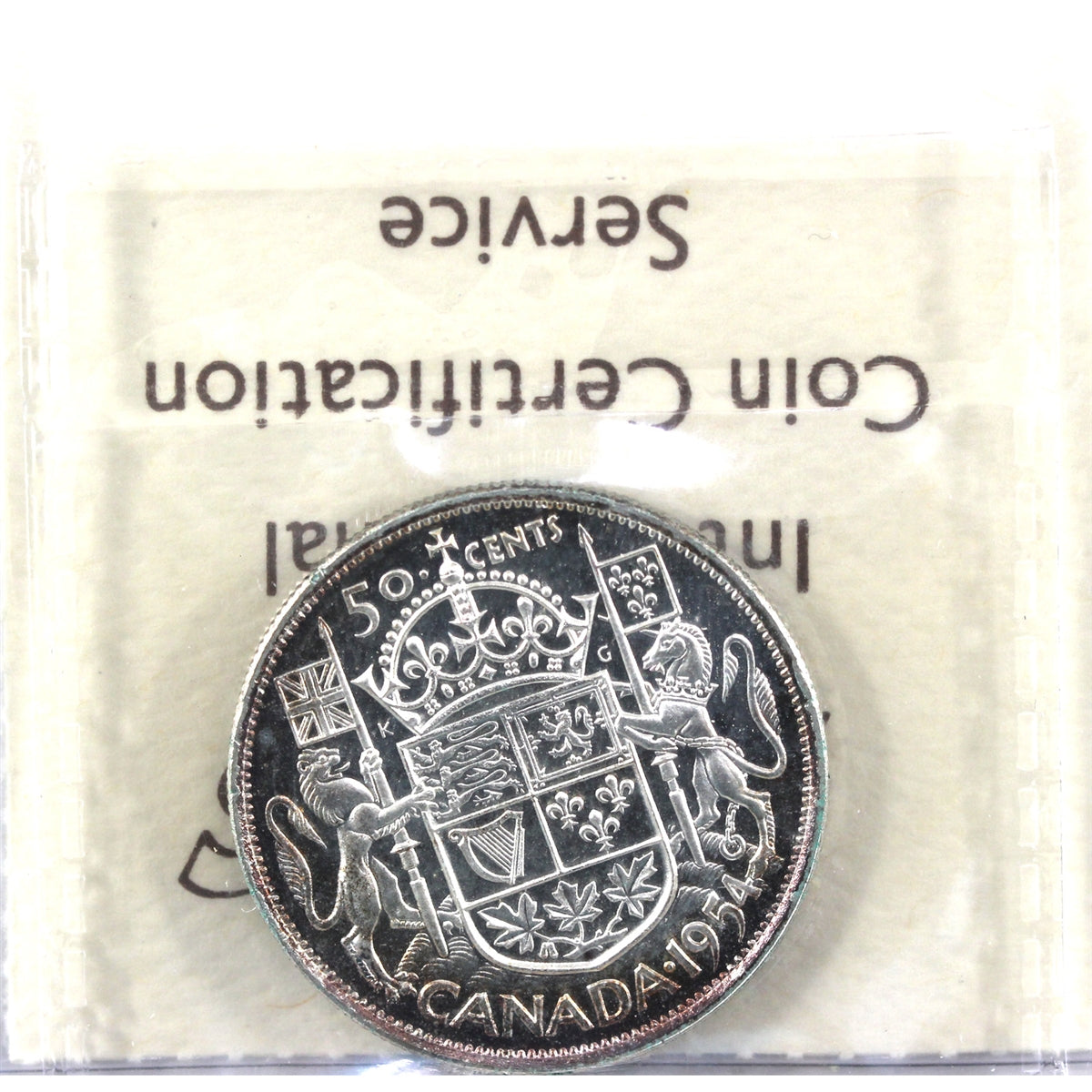 1954 Canada 50-cents ICCS Certified PL64 Cameo