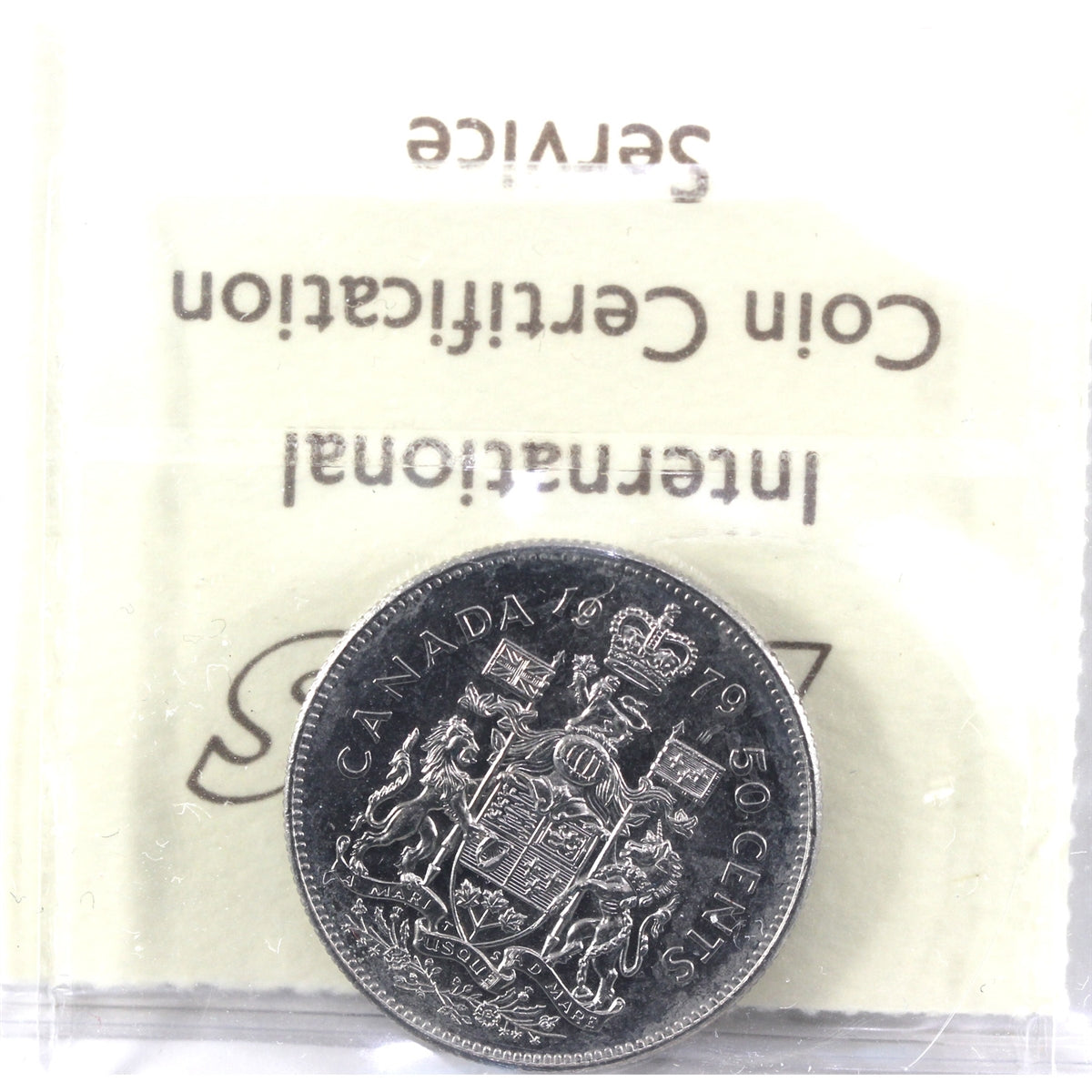 1979 Round Bust Canada 50-cents ICCS Certified MS65