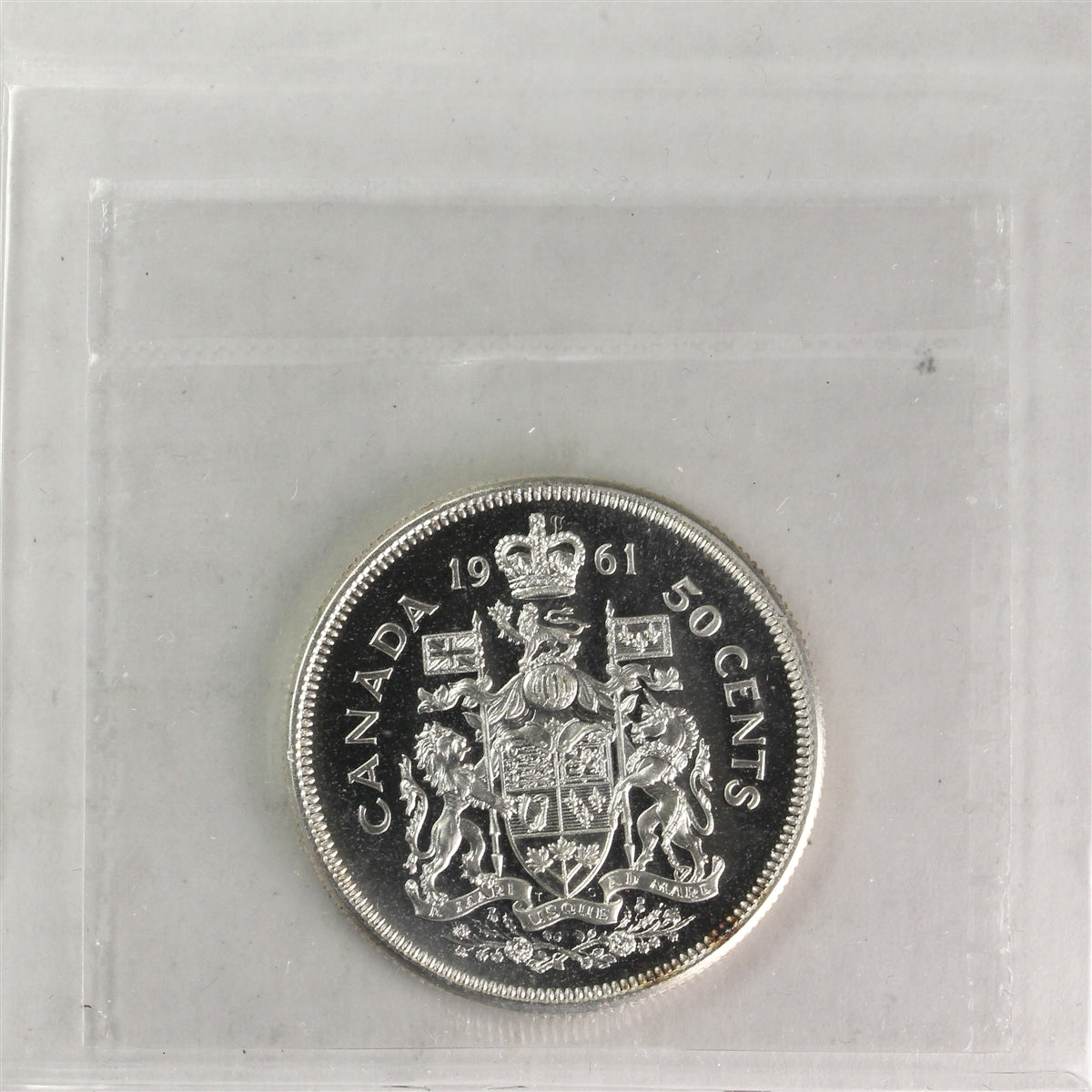 1961 Canada 50-cents ICCS Certified PL66 UHC