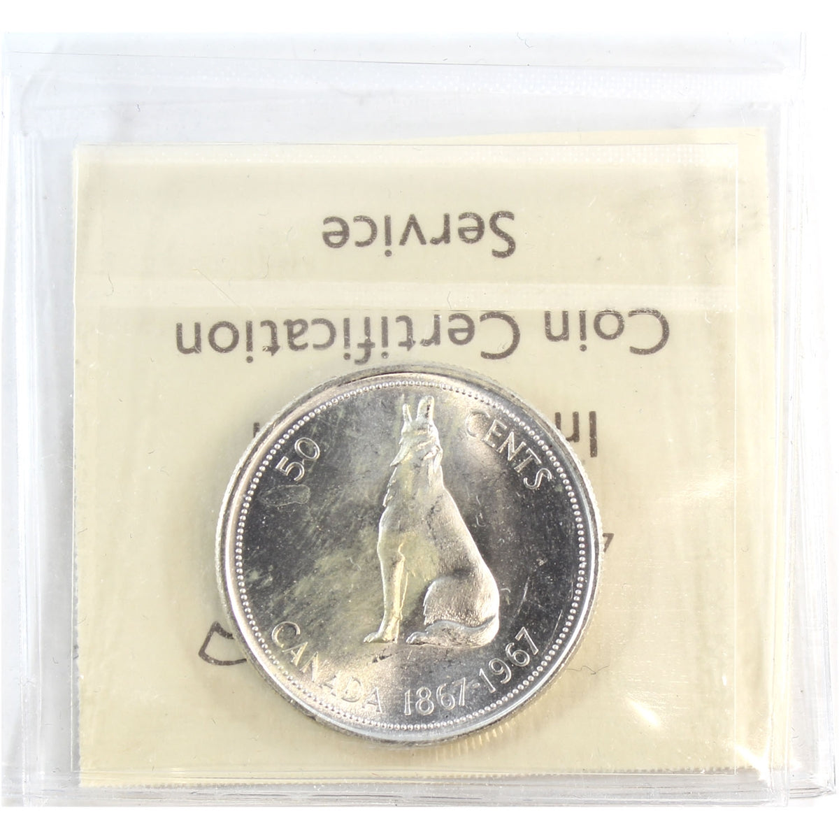1967 Canada 50-cents ICCS Certified MS64