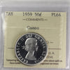 1959 Canada 50-cents ICCS Certified PL64 Cameo