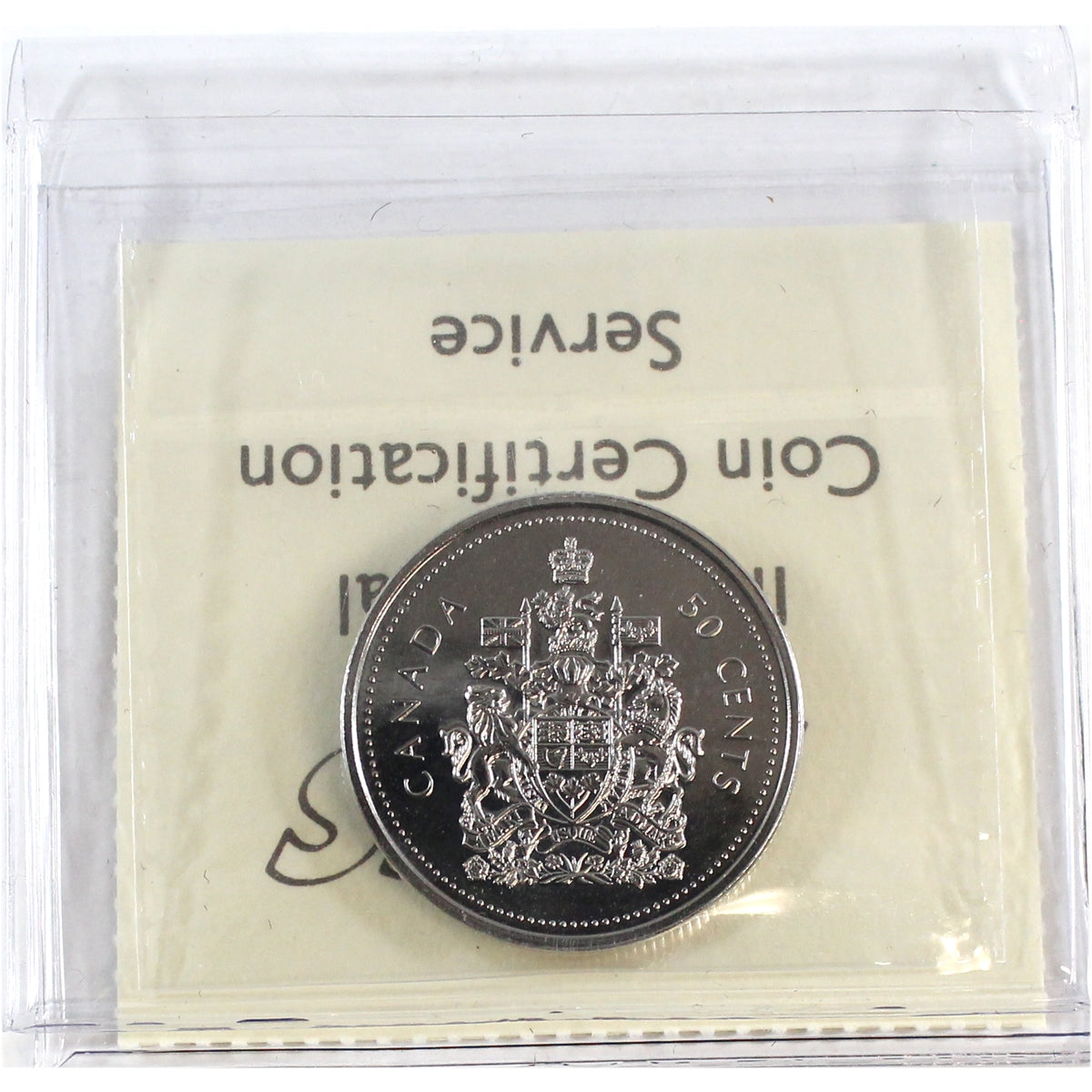 2002P Coat of Arms Canada 50-cents ICCS Certified MS66 NBU