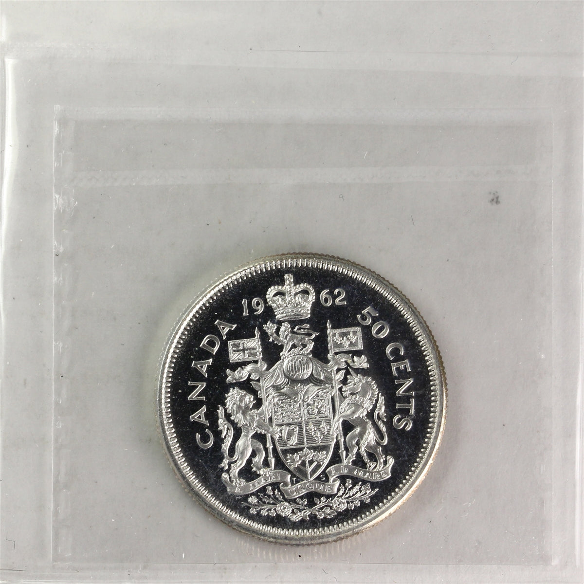 1962 Canada 50-cents ICCS Certified PL65 Heavy Cameo