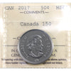 2017 Canada 150 50-cents ICCS Certified MS67