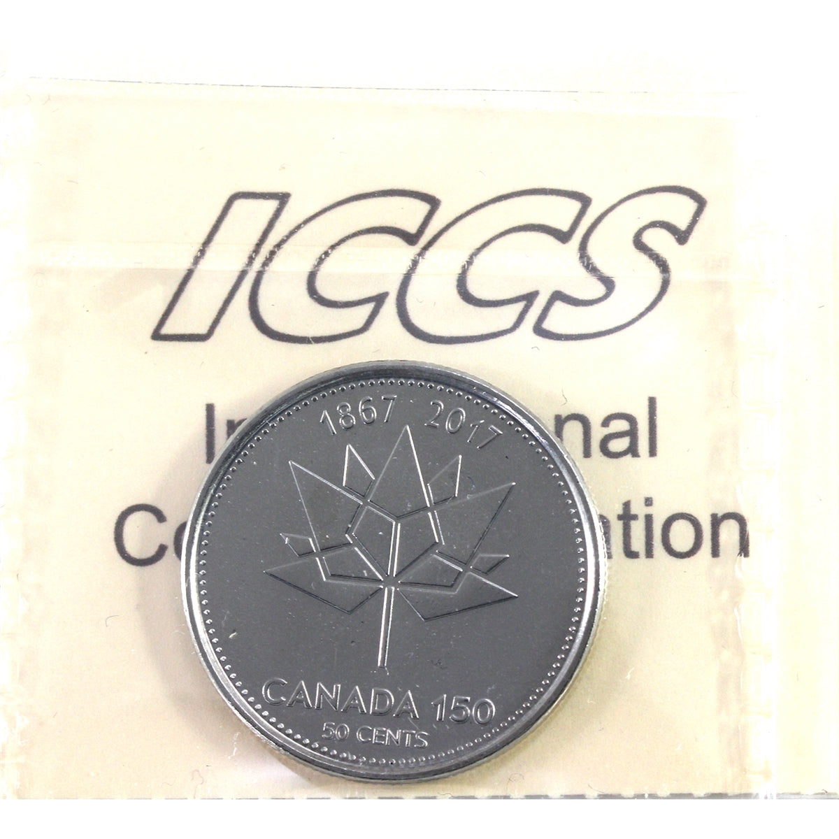 2017 Canada 150 50-cents ICCS Certified MS67