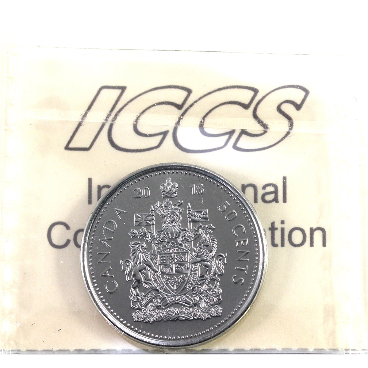 2018 Canada 50-cents ICCS Certified MS67