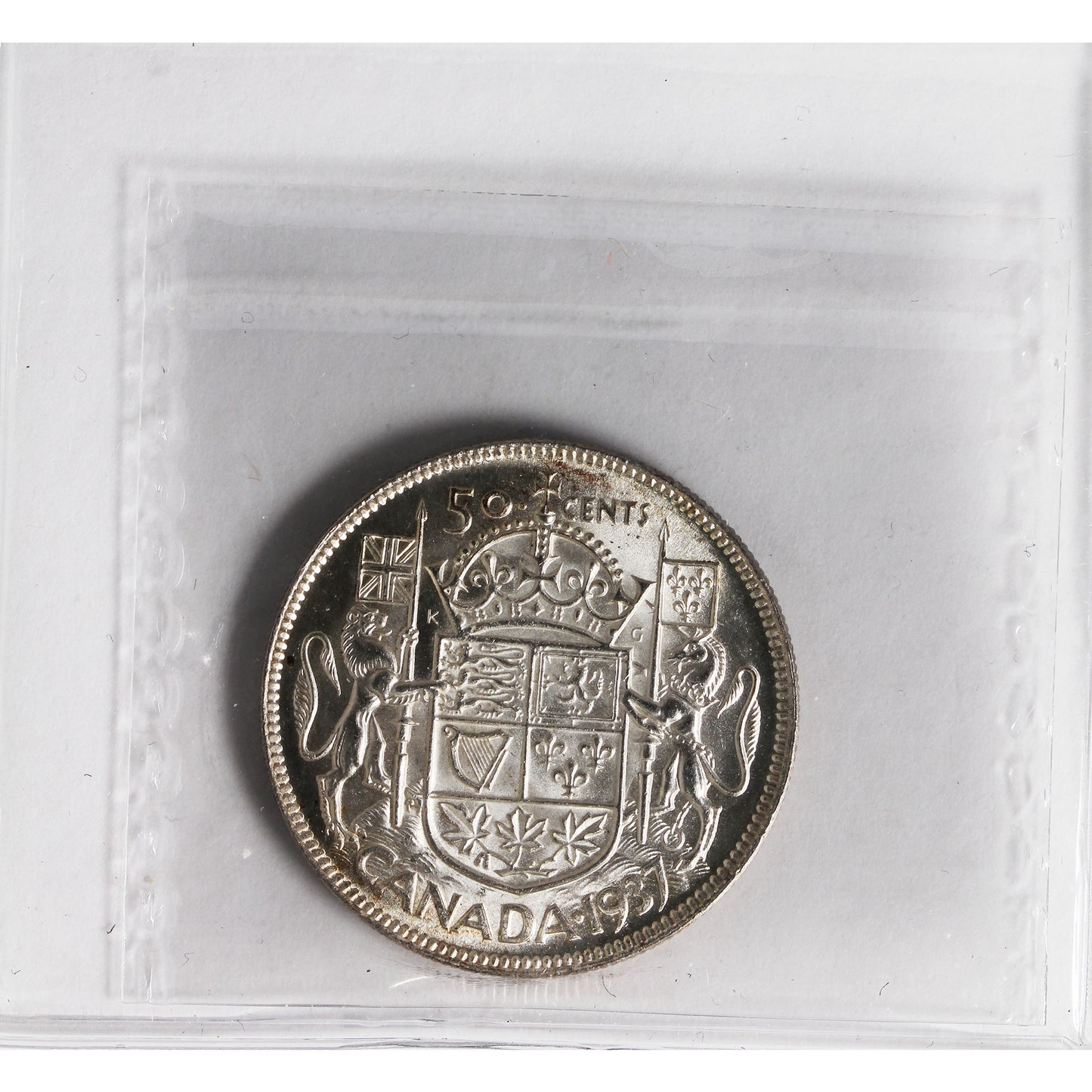 1937 Canada 50-cents ICCS Certified MS62