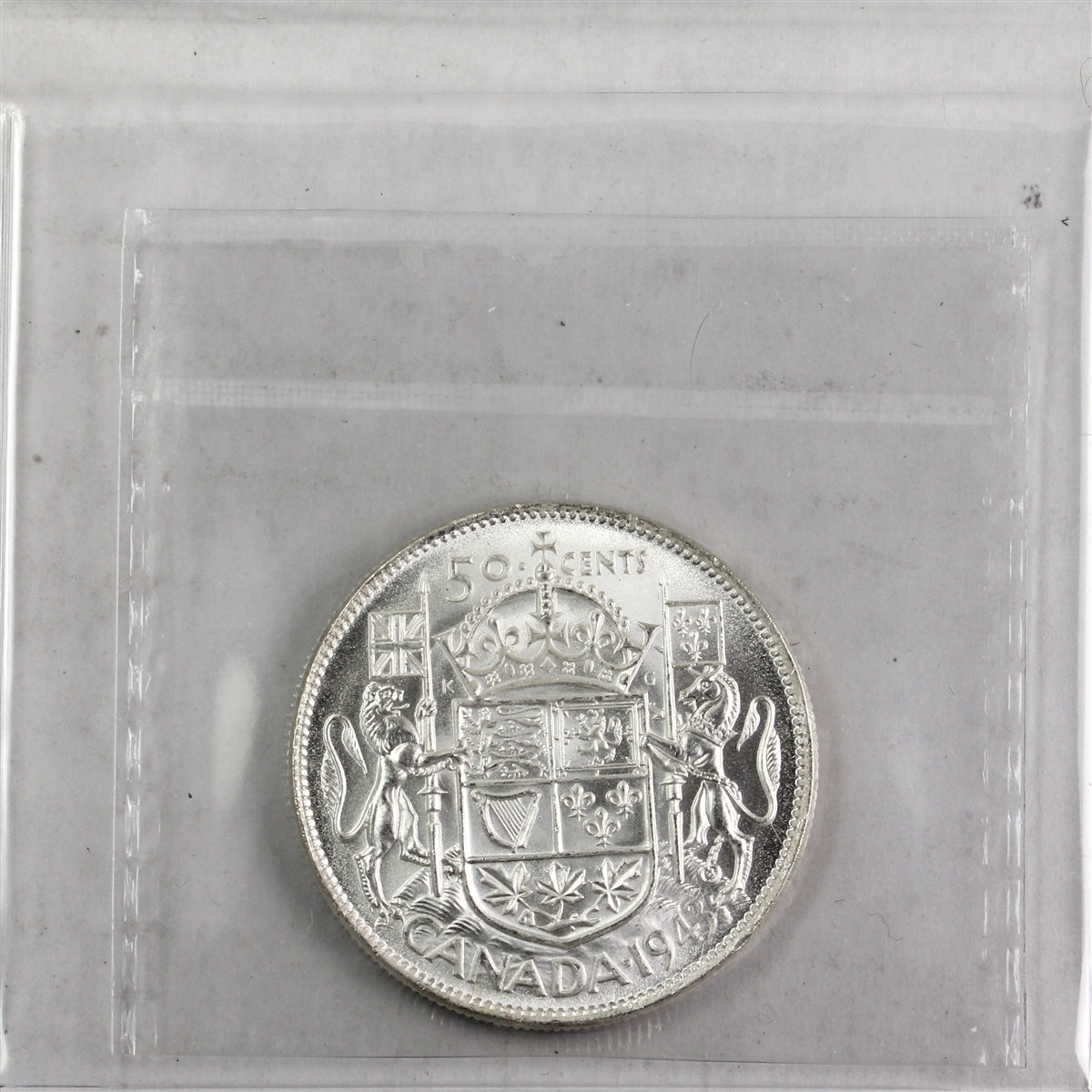 1943 Far 3 Canada 50-cents ICCS Certified MS63