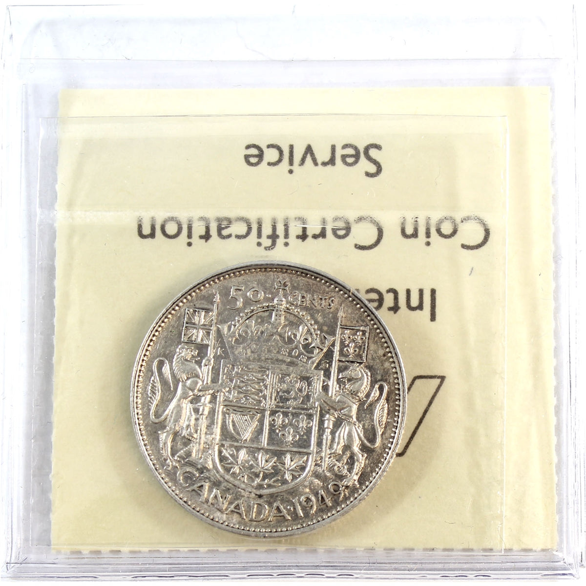 1949 Hoof Over 9 Canada 50-cents ICCS Certified F15
