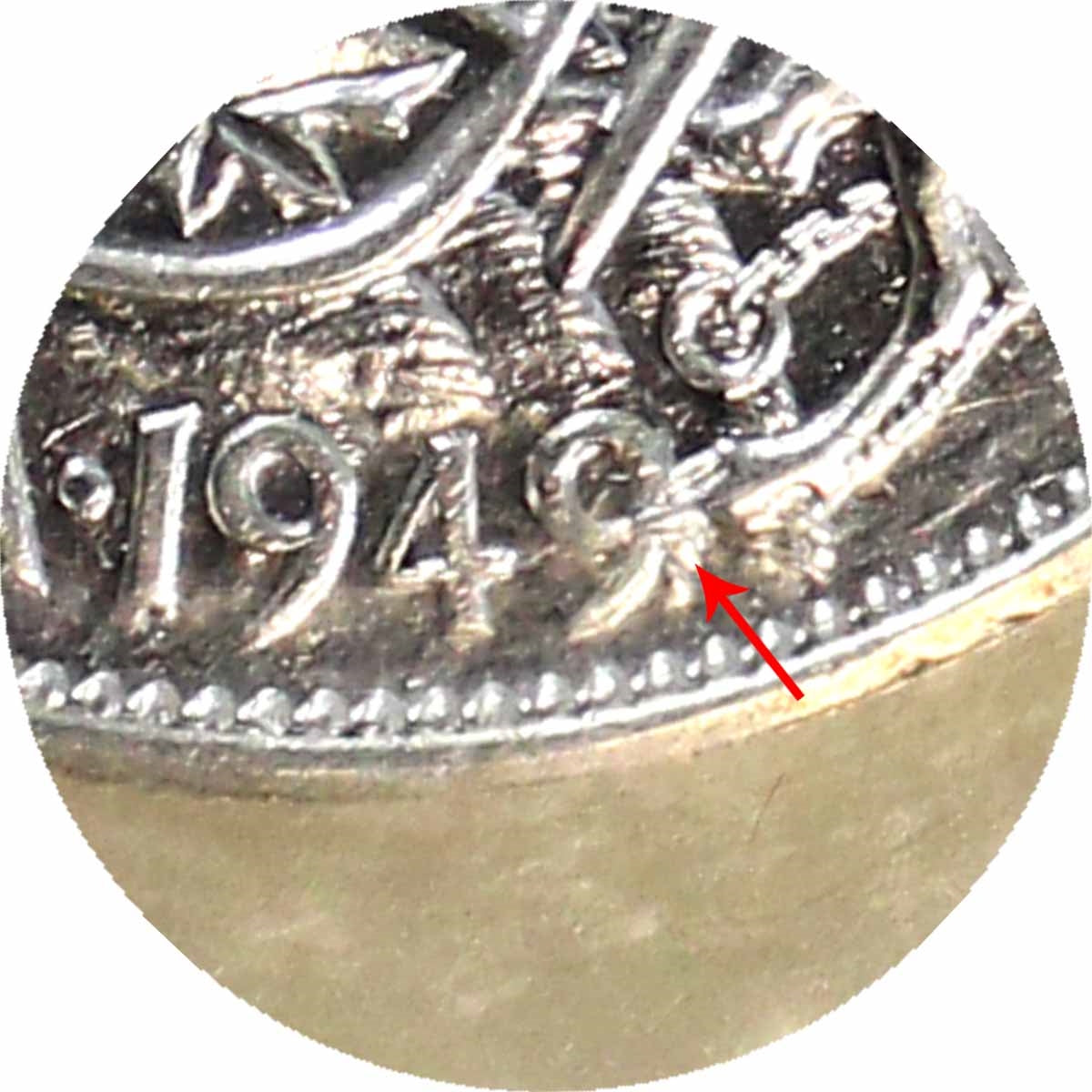 1949 Hoof Over 9 Canada 50-cents ICCS Certified VF20