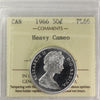 1966 Canada 50-cents ICCS Certified PL66 Heavy Cameo