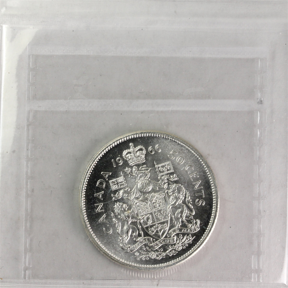 1966 Canada 50-cents ICCS Certified MS64 Cameo