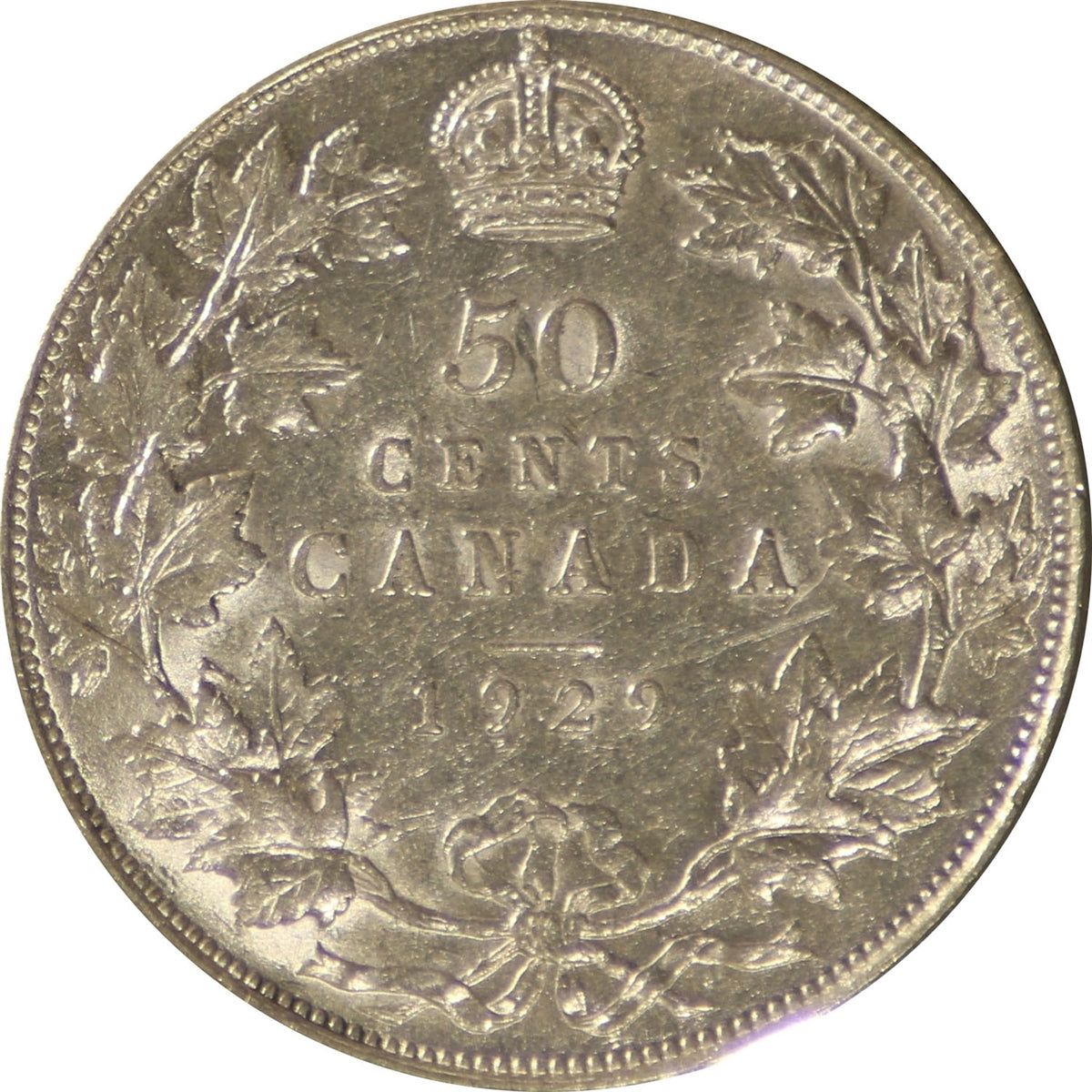 1929 Canada 50-cents ICCS Certified EF40