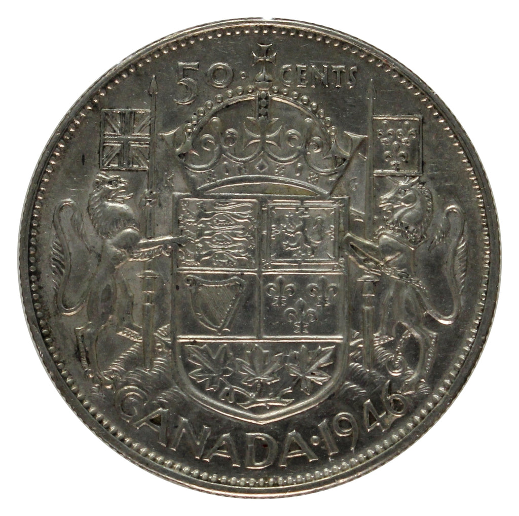 1946 Chip In 6 Canada 50-cents Extra Fine (EF40)