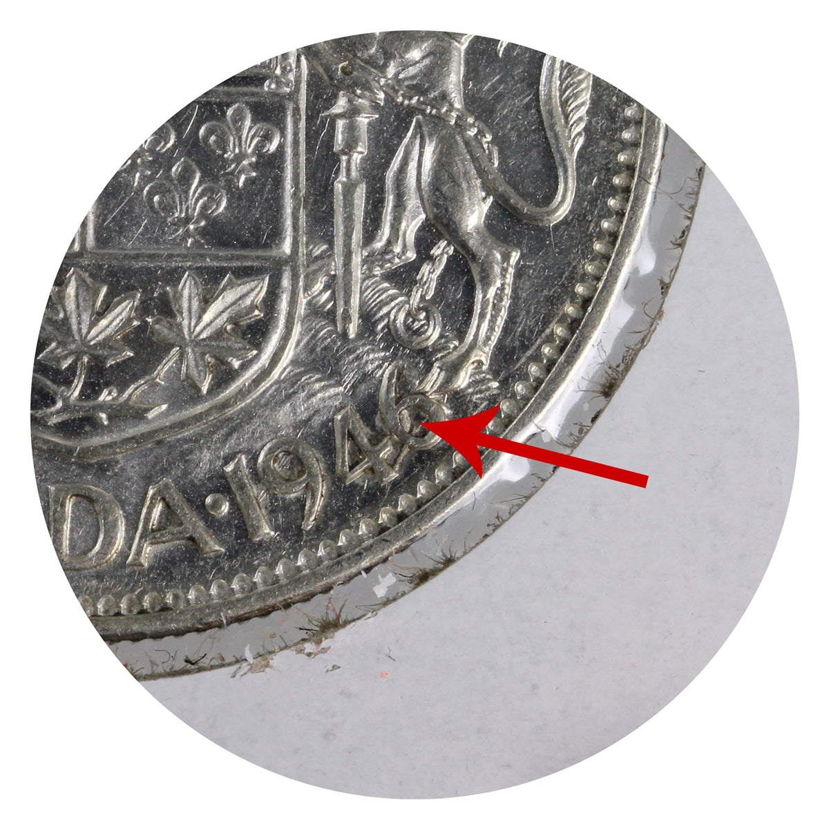 1946 Chip In 6 Canada 50-cents VF-EF (VF30)