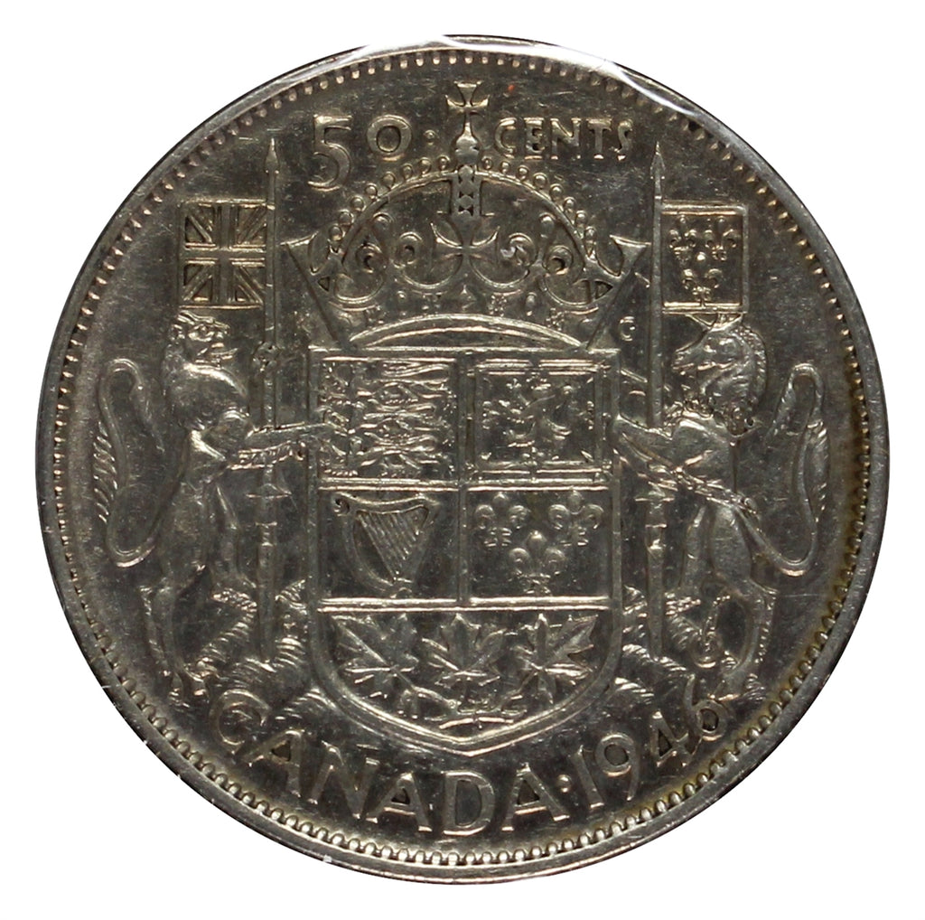 1946 Chip In 6 Canada 50-cents F-VF (F15)