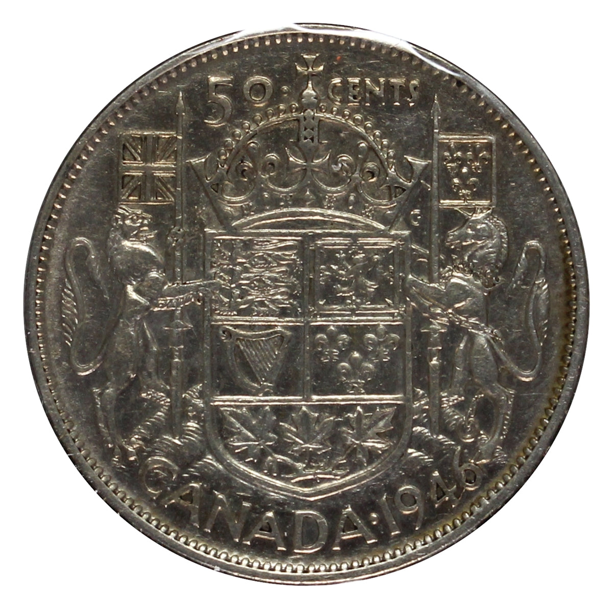1946 Chip In 6 Canada 50-cents F-VF (F15)