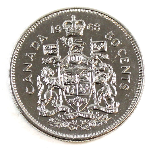 1968 Canada 50-cents UNC+ (MS62)