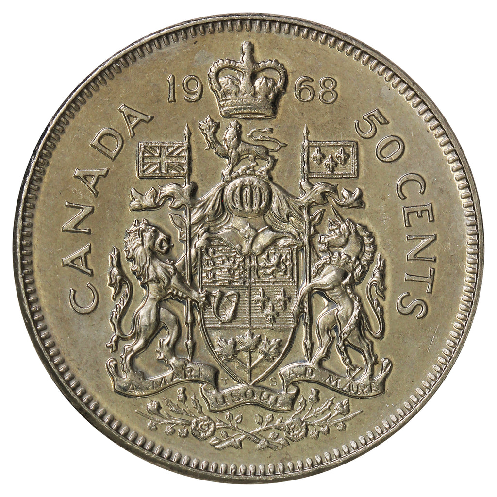 1968 Canada 50-cents UNC+ (MS62)