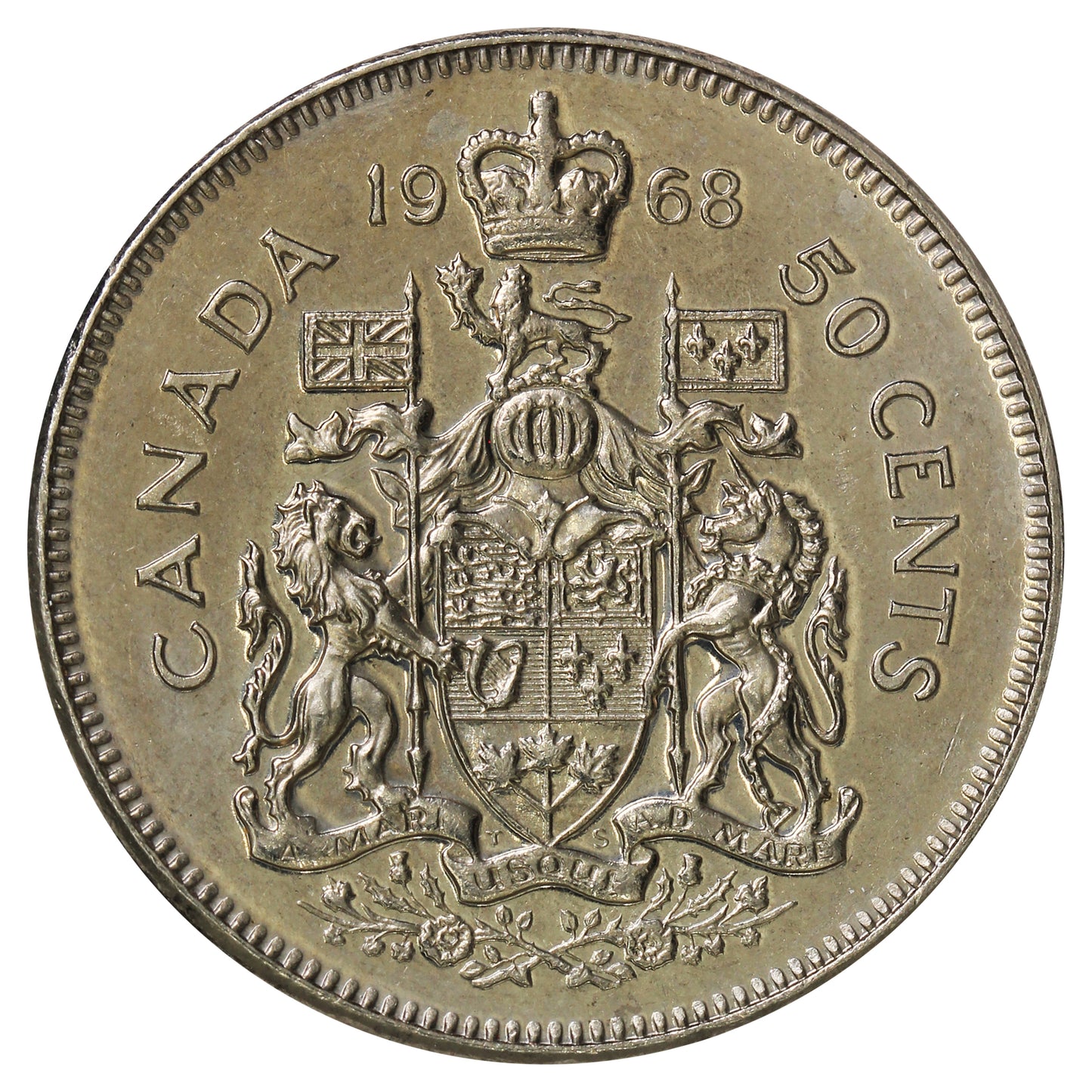 1968 Canada 50-cents UNC+ (MS62)