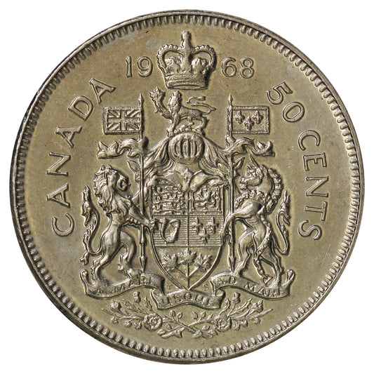 1968 Canada 50-cents UNC+ (MS62)