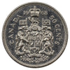 1968 Missing A Canada 50-cents Extra Fine (EF40)
