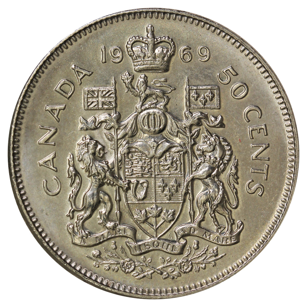 1969 Canada 50-cents UNC+ (MS62)