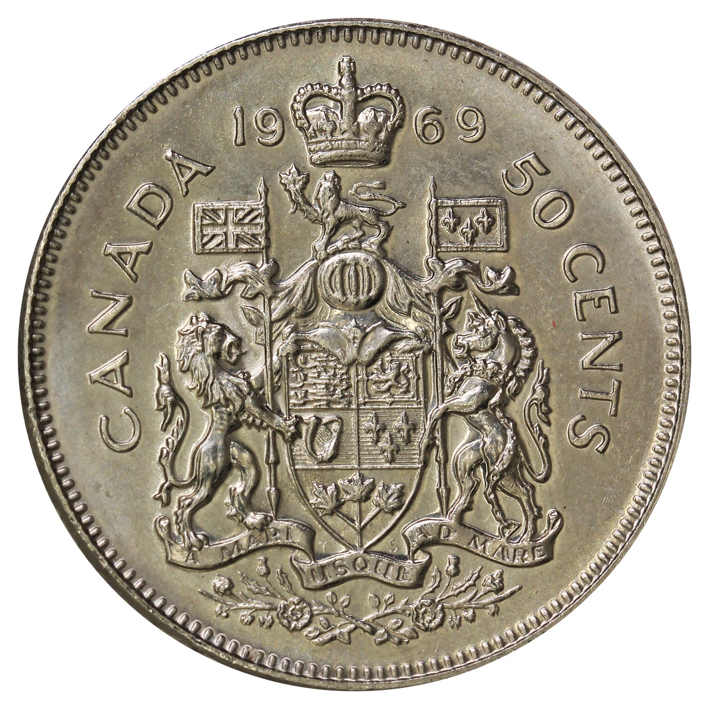 1969 Canada 50-cents UNC+ (MS62)