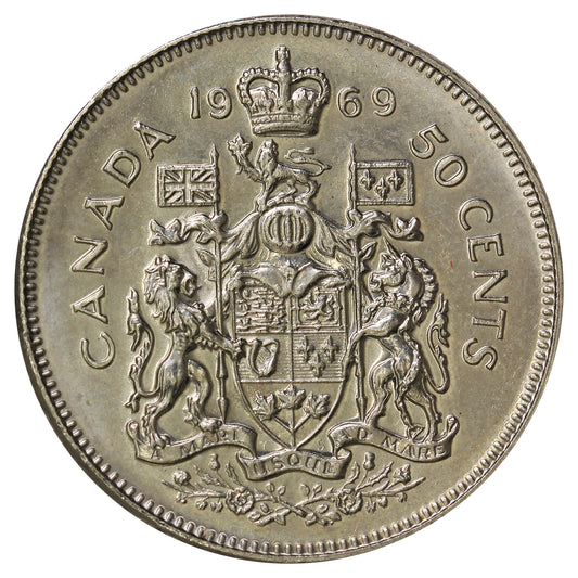 1969 Canada 50-cents UNC+ (MS62)