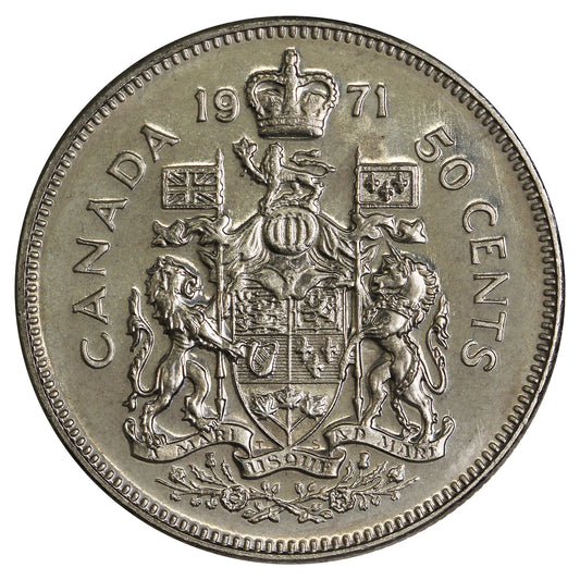 1971 Canada 50-cents UNC+ (MS62)