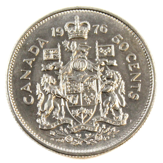 1976 Canada 50-cents Choice Brilliant Uncirculated (MS64)