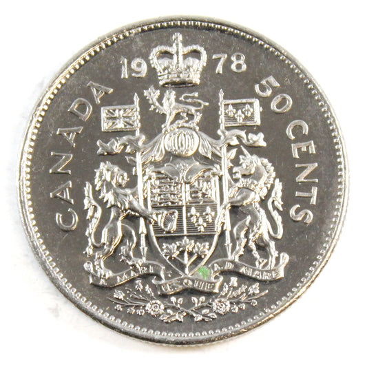 1978 Round Jewels Canada 50-cents Uncirculated (MS60)