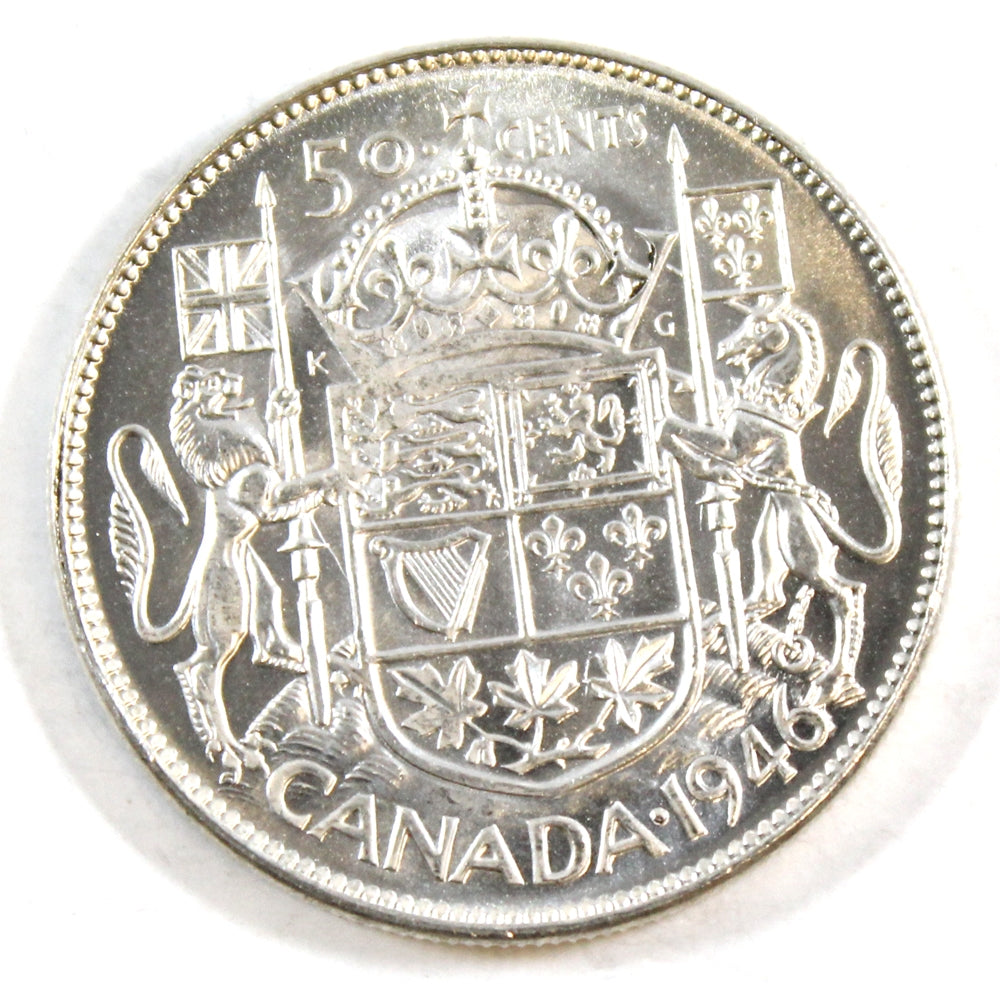 1946 Canada 50-cents Choice Brilliant Uncirculated (MS64) $