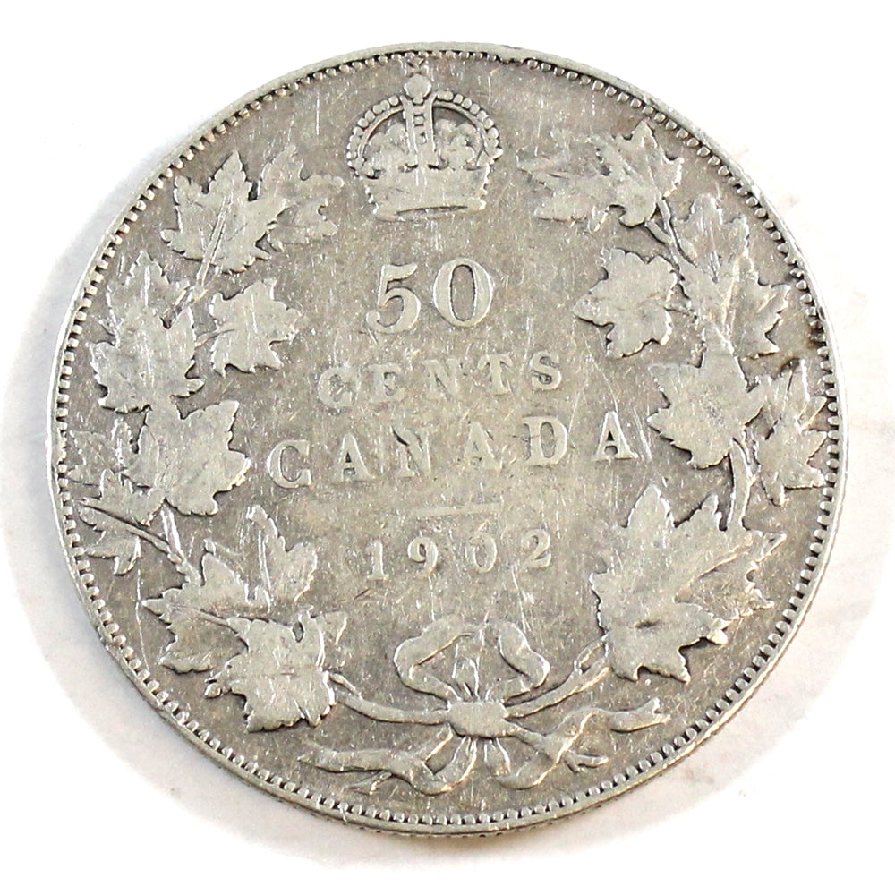 1902 Canada 50-cents Fine (F12) $