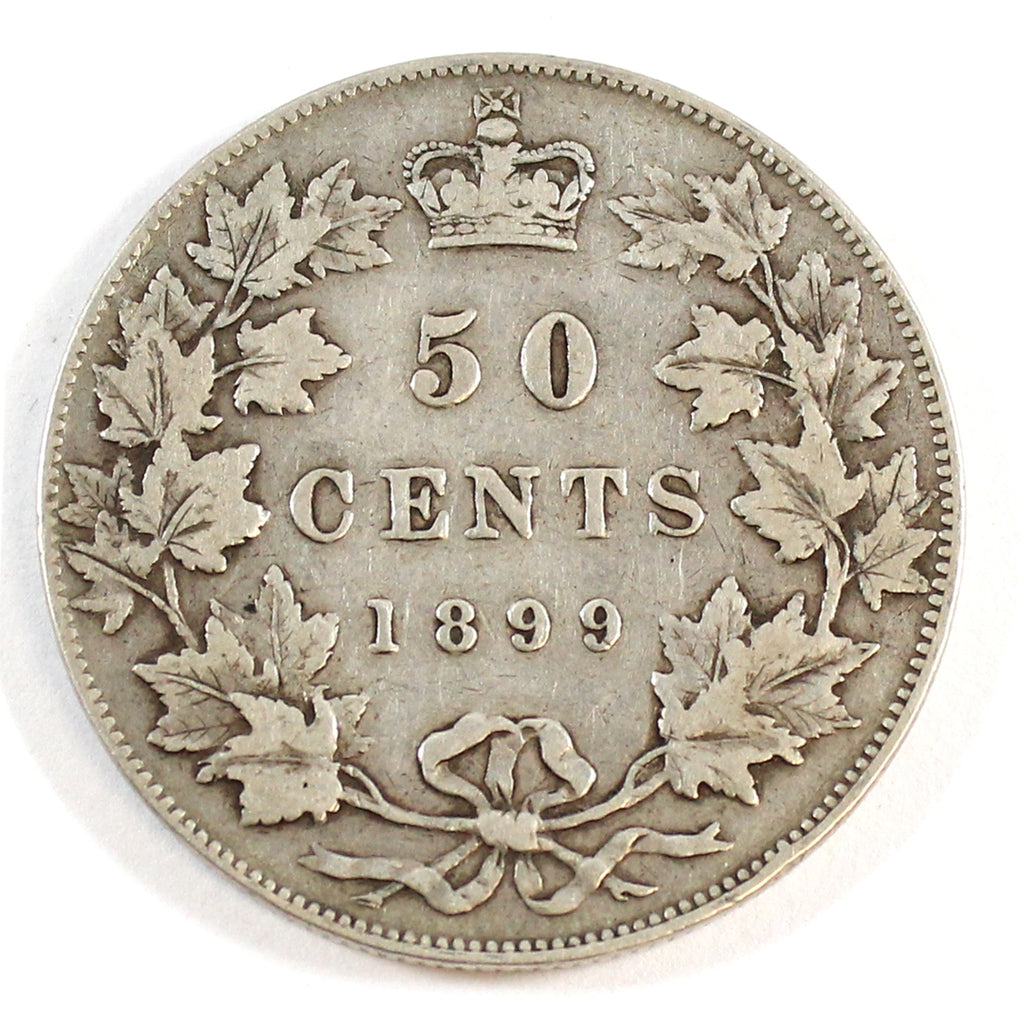 1899 Large 1st 9 Canada 50-cents F-VF (F15) $