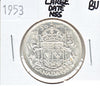 1953 Large Date NSS Canada 50-cents Brilliant Uncirculated (MS63) $