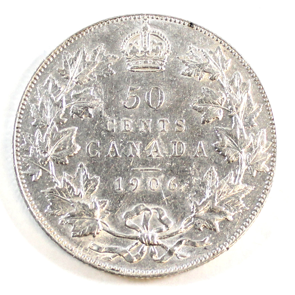 1906 Canada 50-cents EF-AU (EF45) $