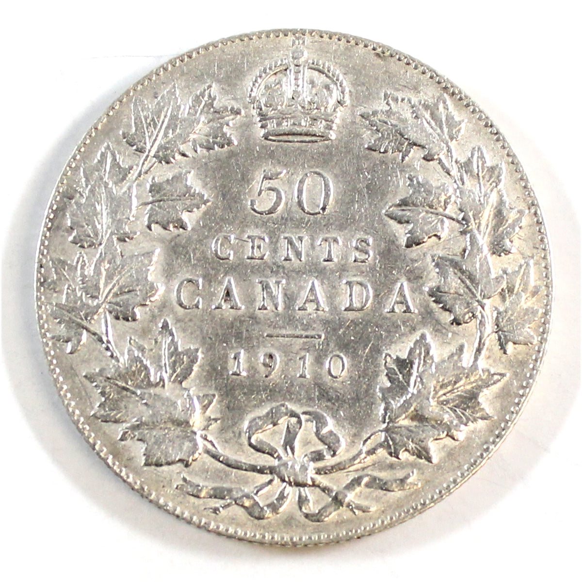 1910 Victorian Leaves Canada 50-cents Extra Fine (EF40) $