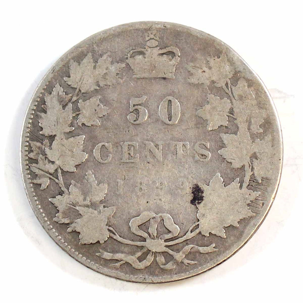 1899 Large 1st 9 Canada 50-cents About Good (AG3) $