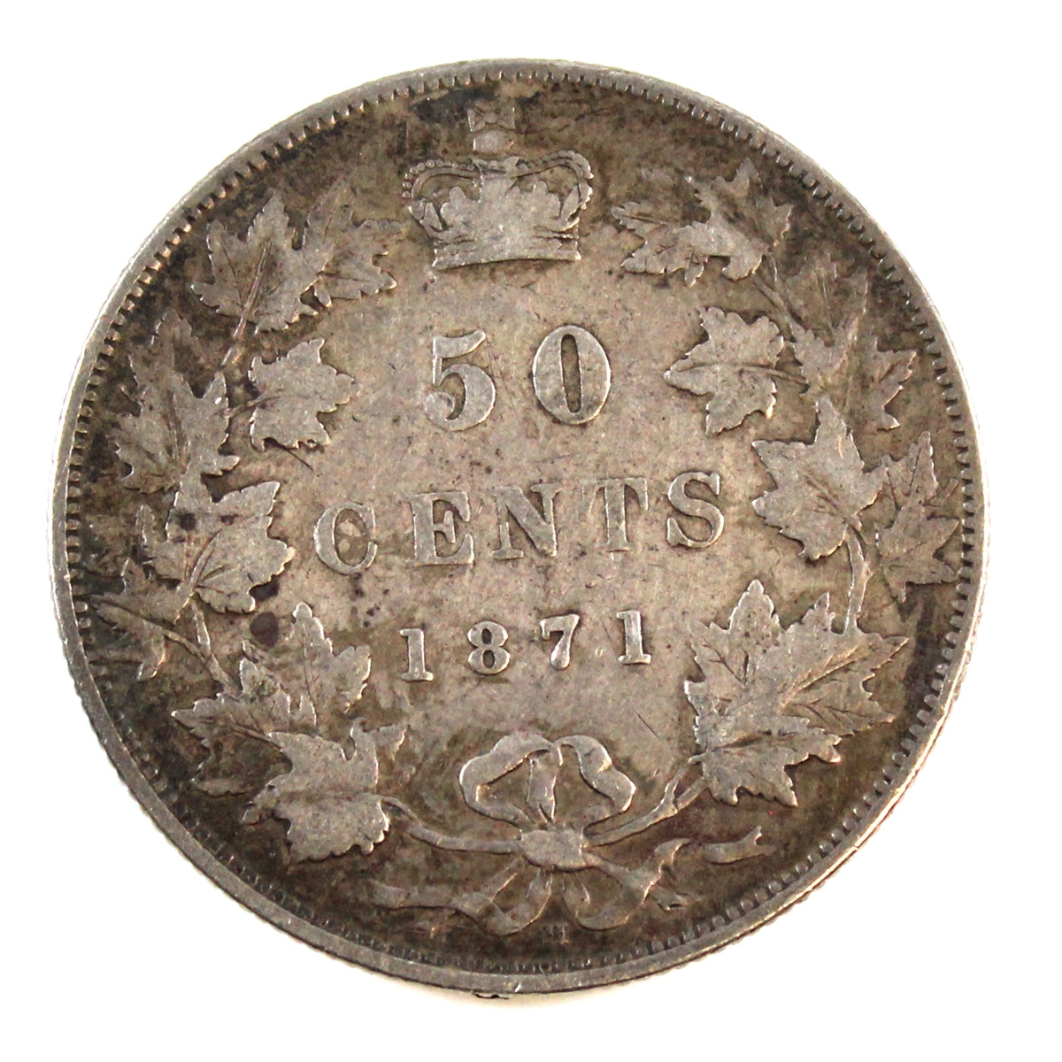 1871H Canada 50-cents Fine (F12) $