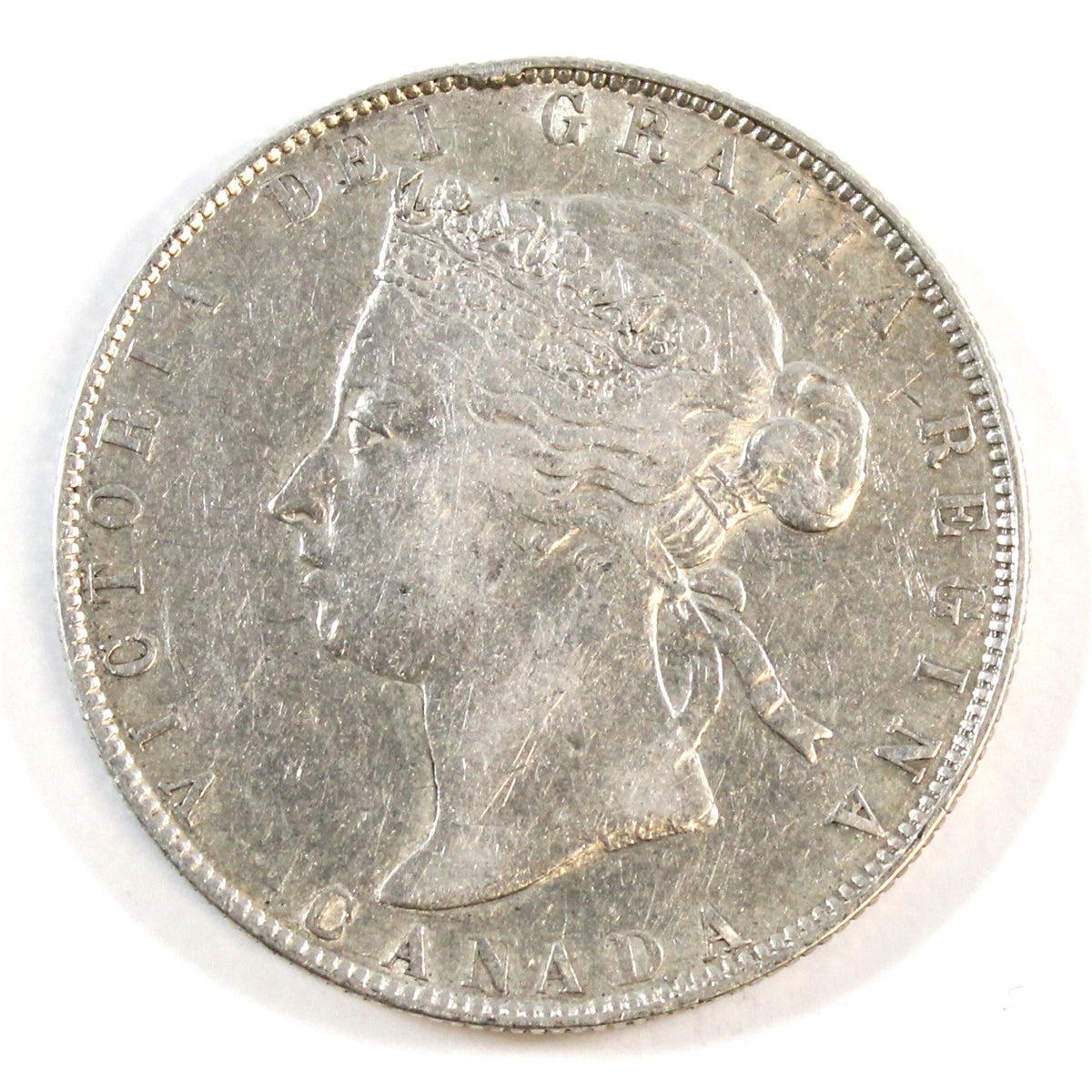 1888 Obv. 3 Canada 50-cents Very Fine (VF20) $