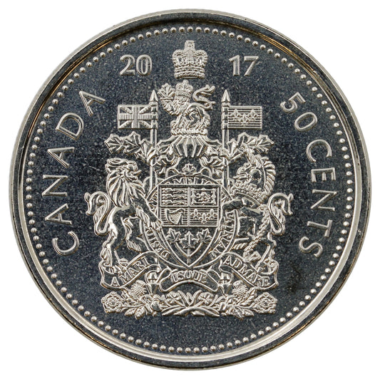 2017 Coat Of Arms Canada 50-cents Brilliant Uncirculated (MS63)