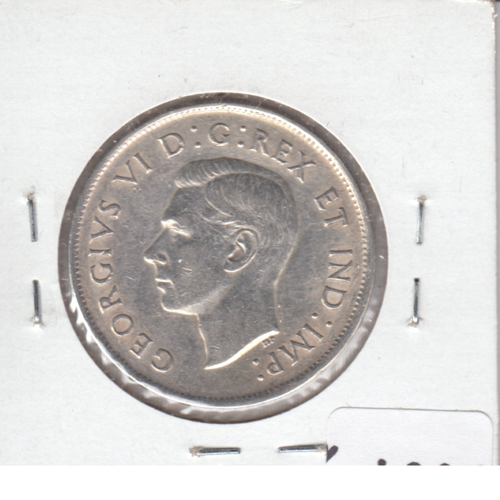 1943 Double Die Canada 50-cents Very Fine (VF20)