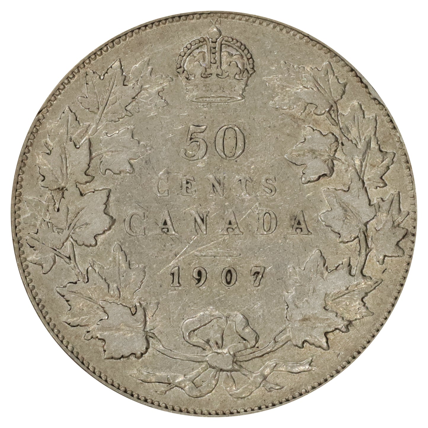 1907 Canada 50-cents VF-EF (VF30) $
