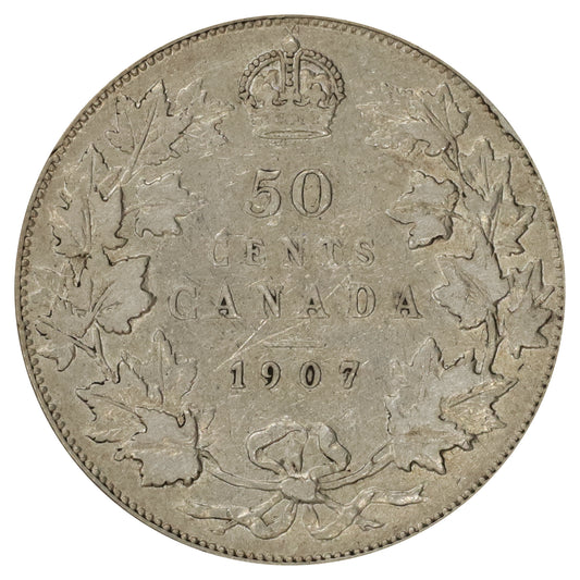 1907 Canada 50-cents VF-EF (VF30) $
