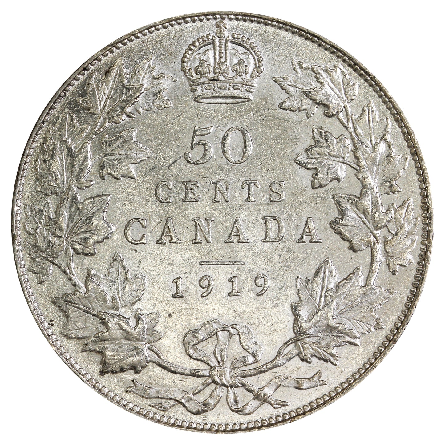 1919 Canada 50-cents EF-AU (EF-45) $