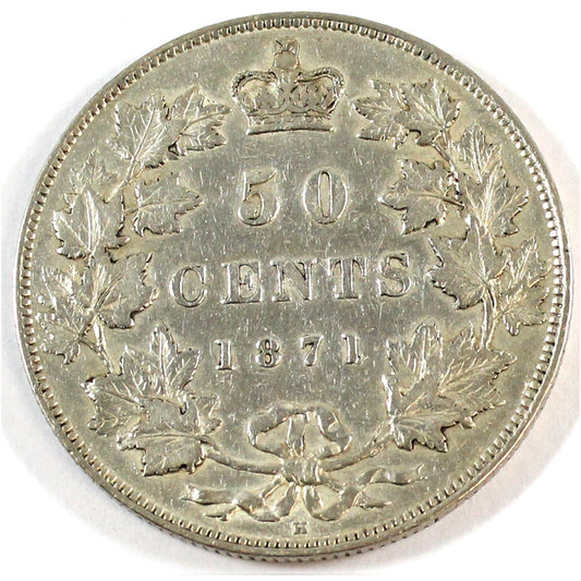 1871H Canada 50-cents VF-EF (VF30) $