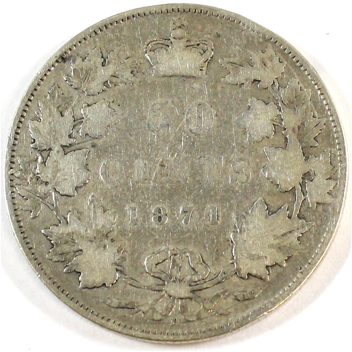 1871H Canada 50-cents G-VG (G6) $