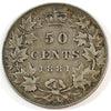 1881H Canada 50-cents VF-EF (VF-30) $